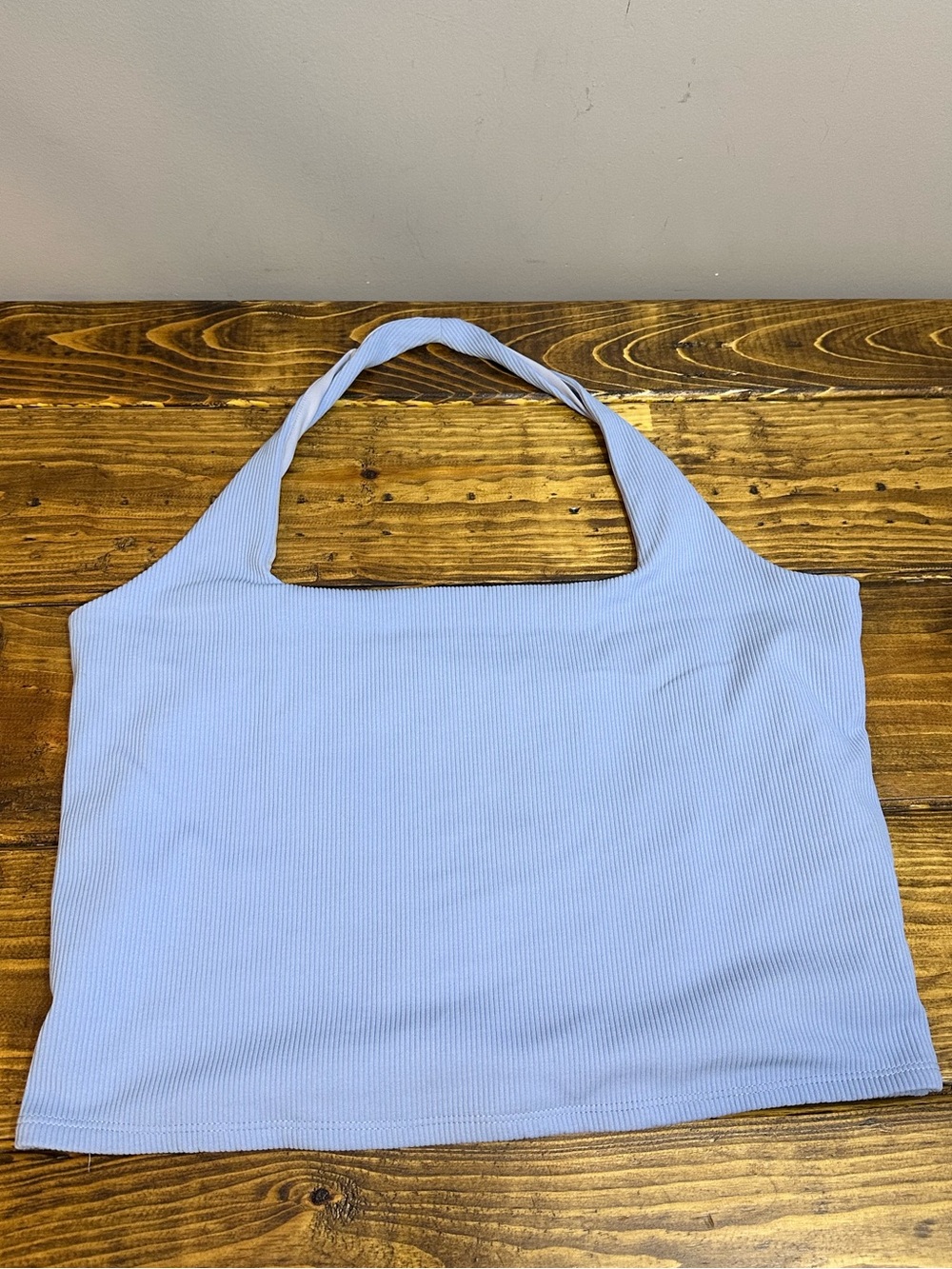 Abercrombie & Fitch Seamless Ribbed Fabric Halter Tank XL